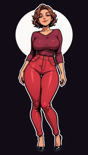 The same character rendered in Alsion's Hard Dramatic sprite style.