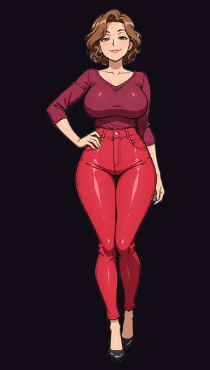 The same character rendered in Alsion's Modern Hentai sprite style.