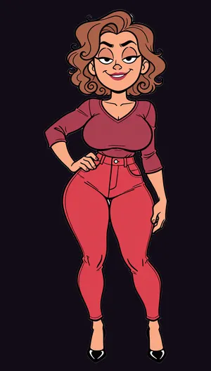 The same character rendered in Alsion's Western Cartoon sprite style.